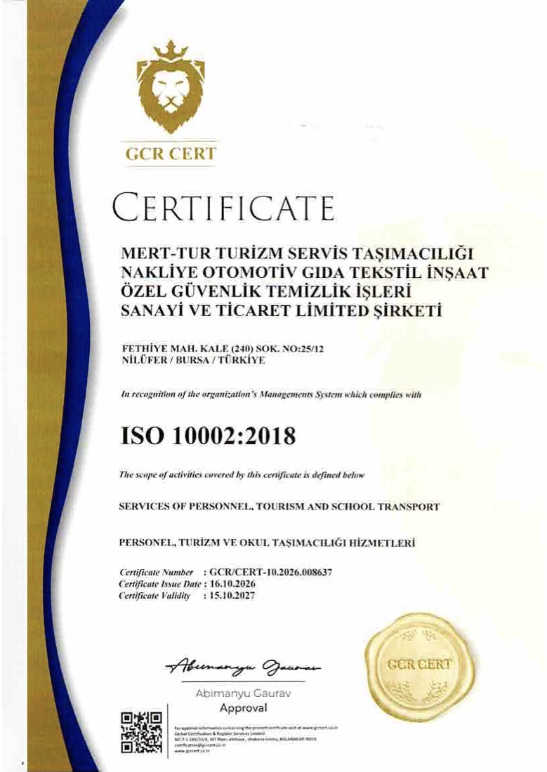 ISO 10002:2018 — Customer Satisfaction and Complaints Handling System