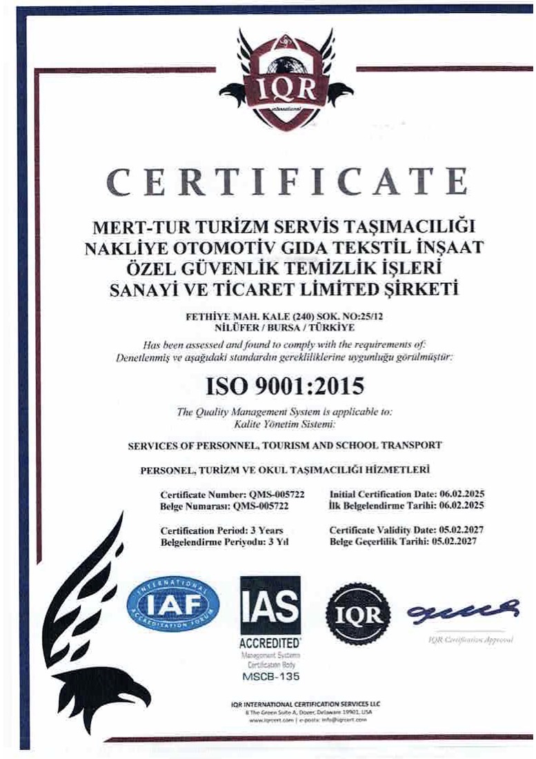 ISO 9001:2015 — Quality Management System